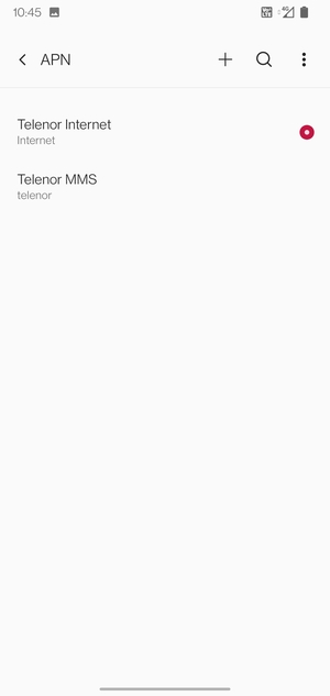 Sélectionnez le bouton du Menu