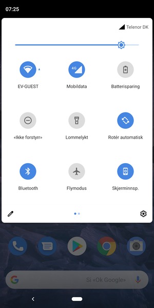Slå av Wi-Fi og Bluetooth