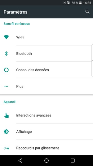 Sélectionnez Plus