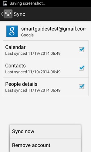 Select Sync now