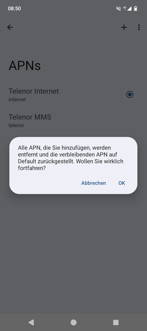 Wählen Sie OK