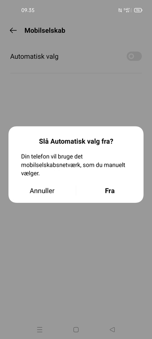 Vælg Fra
