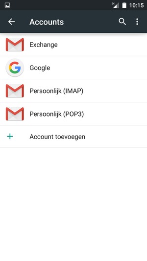 Selecteer Google