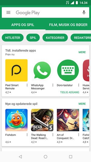 Vælg søgefeltet