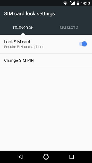 Select Public and Change SIM PIN