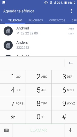 Presione y mantenga pulsado el número 1