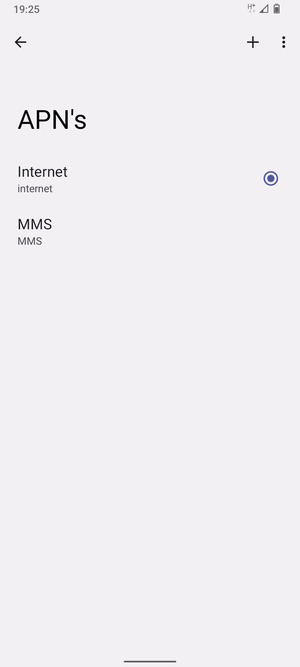 Selecteer de Menu-knop