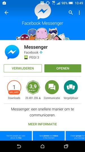 Selecteer OPENEN