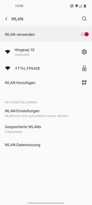 Sie sind nun mit dem WLAN-Netzwerk verbunden