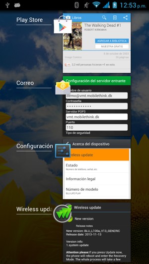 Deslice las aplicaciones a la derecha para cerrarlas