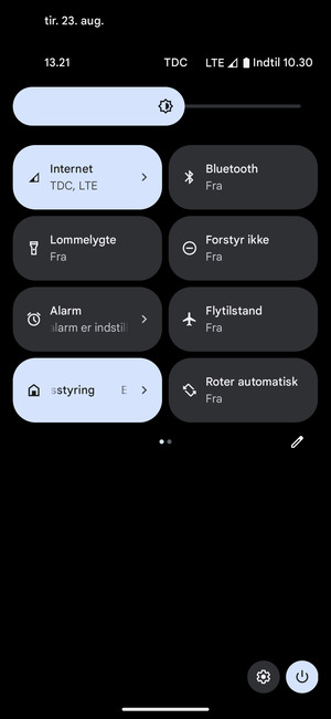 Swipe til venstre