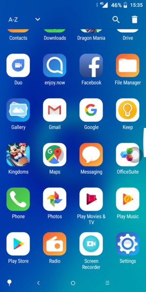 Scroll to and select Settings