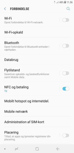 Vælg Mobile netværk
