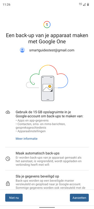 Selecteer Aanzetten