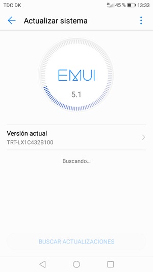 Espere a que la búsqueda termine