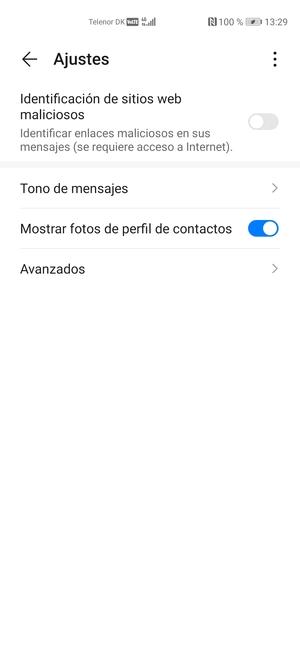 Seleccione Avanzados
