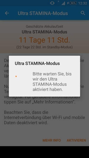 Warten Sie, bis der Vorgang abgeschlossen ist