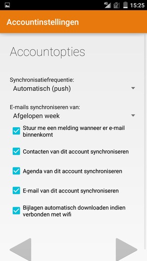 Selecteer Volgende