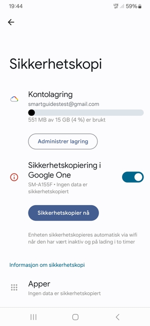 Velg Kontolagring