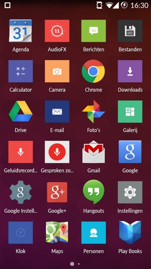 Scroll naar en selecteer E-mail