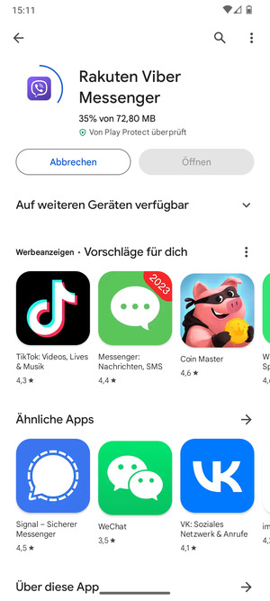 Warten Sie, bis der Installationsprozess  beendet ist