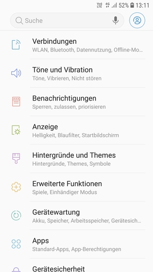 Wählen Sie Verbindungen