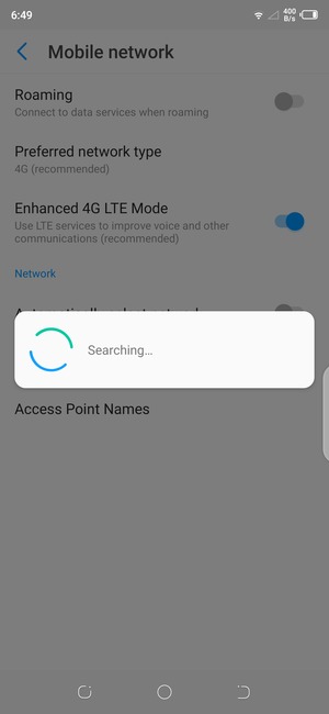 Wait for the search to finish