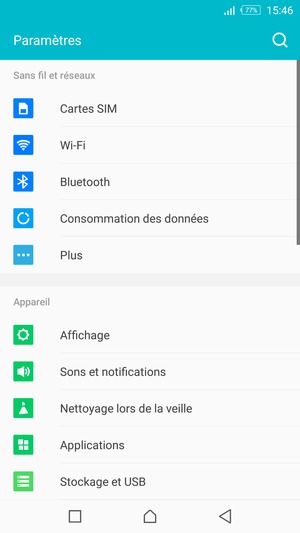 Sélectionnez Plus
