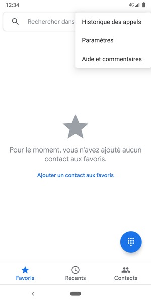 Sélectionnez Paramètres