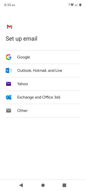 Select Outlook, Hotmail, and Live