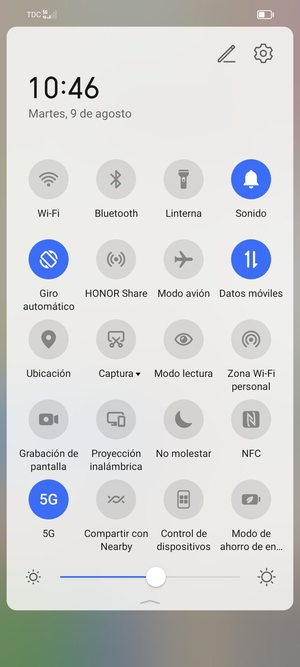 Seleccione Modo de ahorro de energía