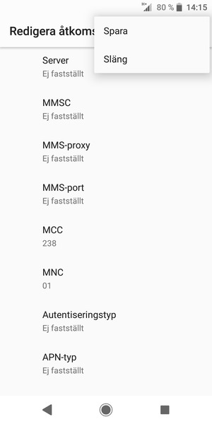 Välj Spara