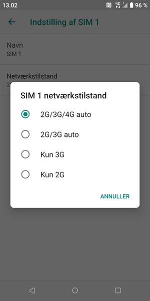 Vælg din foretrukne mulighed