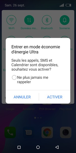 Sélectionnez ACTIVER