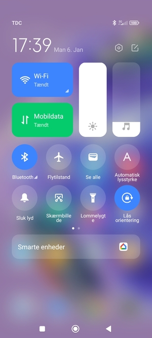Slå Wi-Fi og Bluetooth fra