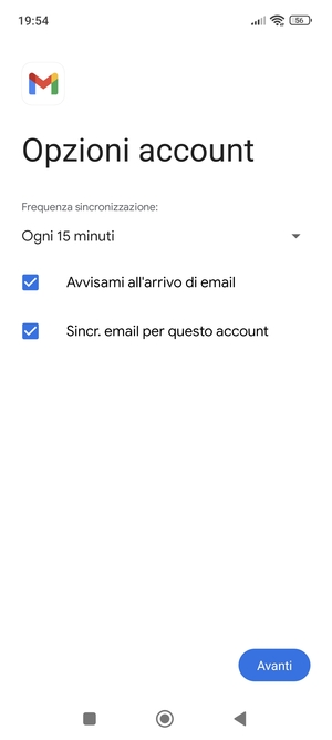 Seleziona Avanti