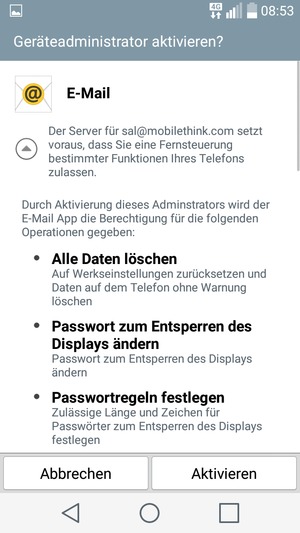 Wählen Sie Aktivieren