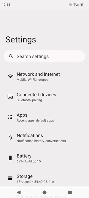 Select Network and Internet
