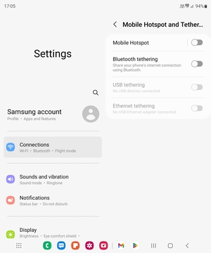 Select Mobile Hotspot