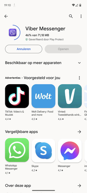 Wacht tot het installatieproces beëindigd is
