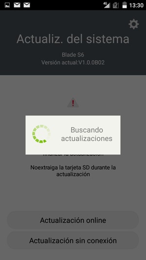 Espere a que la búsqueda termine