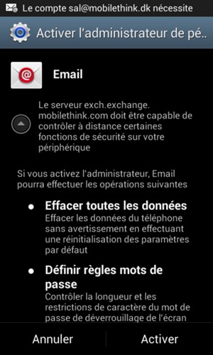 Sélectionnez Activer