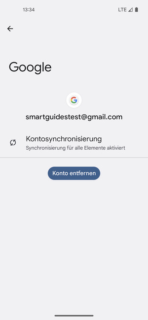Wählen Sie Kontosynchronisierung
