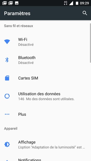 Sélectionnez Wi-Fi
