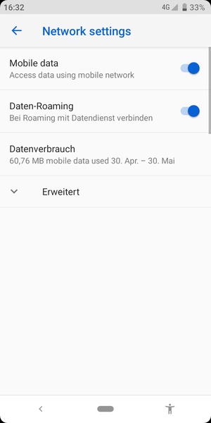 Schalten Sie Daten-Roaming an oder aus