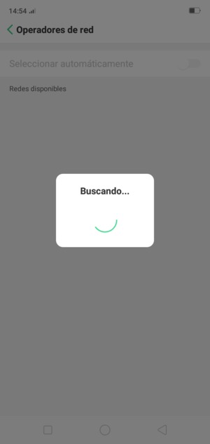 Espere a que la búsqueda termine