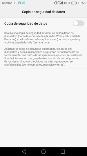 Active Copia de seguridad de datos