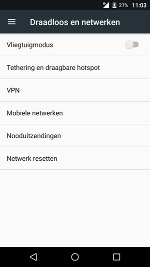 Selecteer Mobiele netwerken