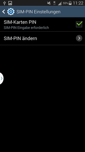 Wählen Sie SIM-PIN ändern