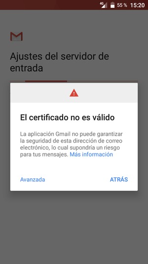 Seleccione ATRÁS